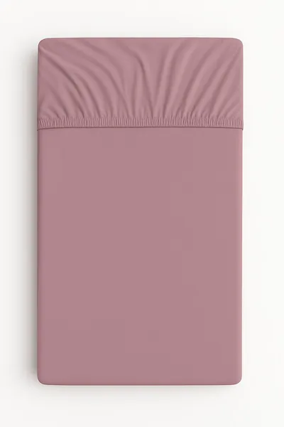 Prześcieradło Bawełniane Gumką Do Łóżeczka 120x60 cm Róż Retro TUM-TUM