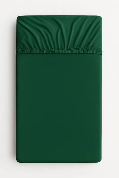 Prześcieradło Jersey Bawełna Gumką Do Łóżeczka 120x60cm Butelowa TUM-TUM