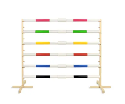 Przeszkoda Skokowa Do Hobby Horse 160cm, H-120 cm, Belka TUM-TUM - Czarna
