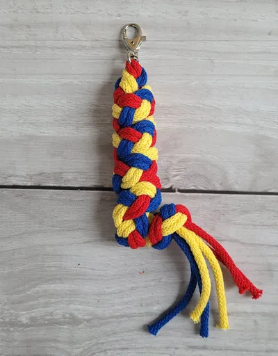 Uwiąz Dla Konia Hobby Horse Pleciony Ze Sznurka Czerwony/ TUM-TUM - Żółty