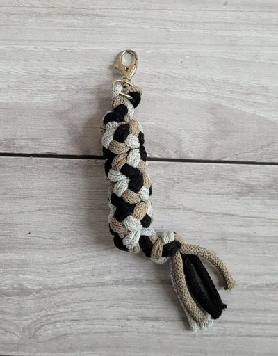 Uwiąz Dla Konia Hobby Horse Pleciony Ze Sznurka Szary/ Mocca/ TUM-TUM