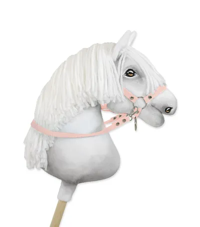 Wodze Dla Konia Hobby Horse Pudrowy Róż TUM-TUM