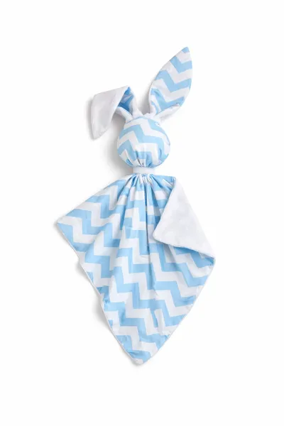 Zając Przytulanka Doudou Dwustronna Bawełna Minky Chevron TUM-TUM - Biały