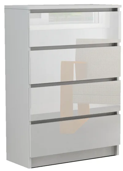 Komoda RICO 4S WYSOKI POŁYSK 80 cm AKRYL