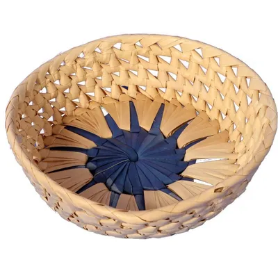 Koszyczek Na Pieczywo Okrągły 20cm - Niebieski