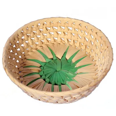 Koszyczek Na Pieczywo Okrągły 20cm - Zielony