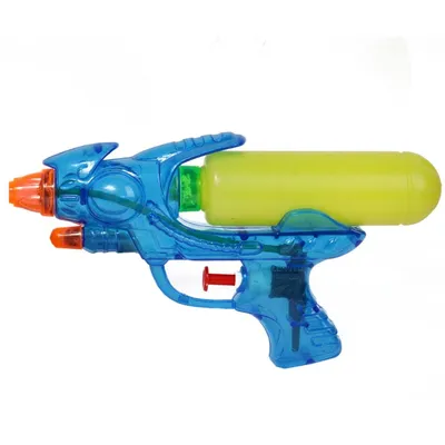 Pistolet Na Wodę 20 cm Źółty - Niebiesko