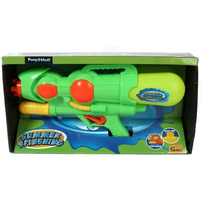 Innowacyjny Pistolet Na Wodę Ze Zmienionym Mocowaniem Pojemnika 37 cm - Zielony