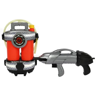 Pistolet Na Wodę Premium Z Duzym Zbiornikiem-Plecakiem, 32 cm, Kolor - Czerwony
