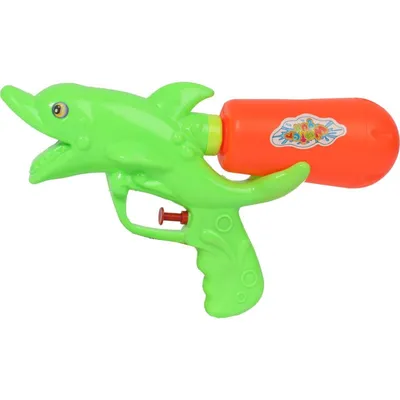 Pistolet Wodny Rekin O Długości 24 cm Z Odwróconym Pojemnikiem Na Wodę - Zielony