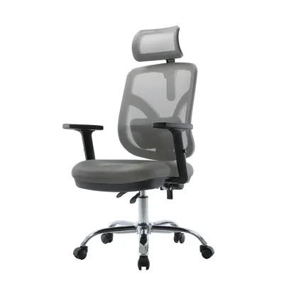 Fotel Ergonomiczny ANGEL Biurowy Obrotowy JOkasta - Szara