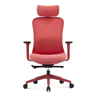 Fotel Biurowy Ergonomiczny ANGEL FizjO Z Funkcją Masażu - Czerwony
