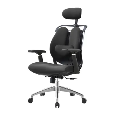 Fotel Biurowy Ergonomiczny ANGEL Stelio - Czarny