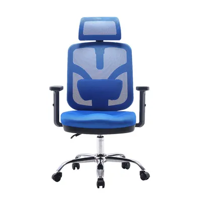 Fotel Ergonomiczny ANGEL Biurowy Obrotowy JOkasta - Niebieska