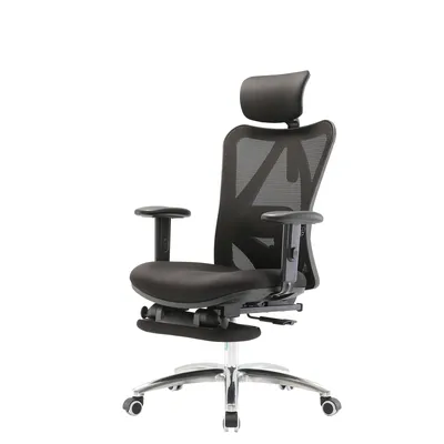 Fotel Ergonomiczny ANGEL Biurowy Obrotowy EurOpa Plus Z Podnóżkiem