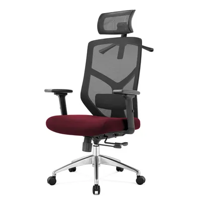 Fotel Biurowy Ergonomiczny Rosa ANGEL - Bordowy