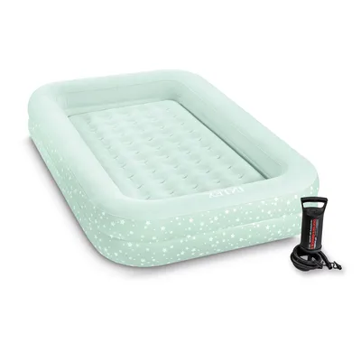 Materac Dmuchany Z Bandami Głębokie Łóżko Dla Dziecka + Pompka INTEX 66810