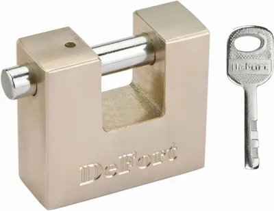 Kłódka Trzpieniowa 3 Klucze 50mm DEFORT