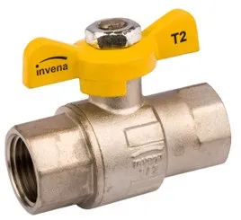 Kurek Kulowy Gazowy 1/2'' Z Motylem Z Gwintem W/W