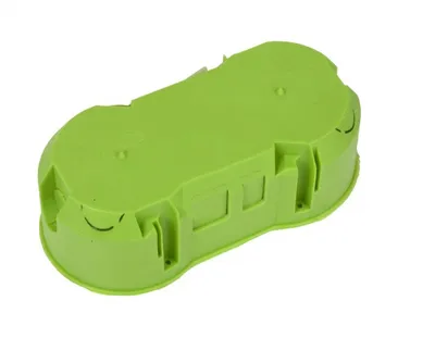 Puszka Podtynkowa Podwójna 60mm - Zielona