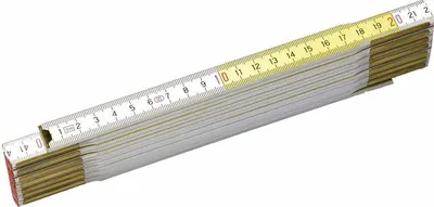 Miara Składana Drewniana 2m (Biało-Żłóta) STANLEY