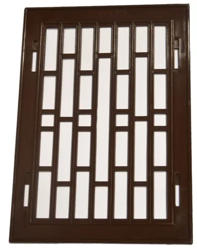 Kratka Plastikowa Z Ramką Metalową 14*21CM - Brązowa