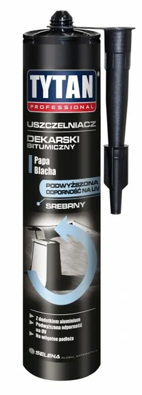Uszczelniacz Dekarski Kauczukowy TYTAN 280ml - Brązowy