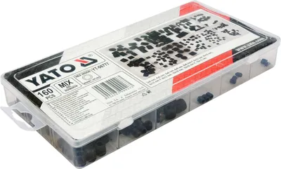 160 szt. Śrub Imbusowych Bez Łba Ustalające Mix DIN 913 YATO
