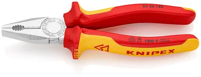 Szczypce Uniwersalne Izolowane VDE 180mm KNIPEX
