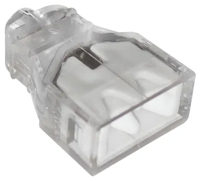 Szybkozłączka 2*0,5-2,5MM2 Transparentna/Biały 10 Sztuk EPM