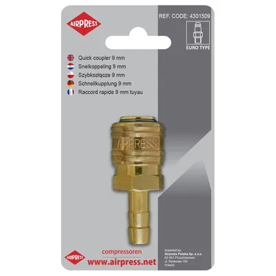 Szybkozłącze Z Wyjściem Na Wąż 9mm AIRPRESS