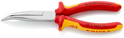 Szczypce Izolowane Wydłużone Wygięte Tnące Półokrągłe 200mm KNIPEX