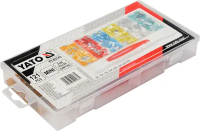 Zestaw 121 Bezpieczników Płytkowych Mini YATO
