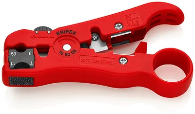 Ściągacz Izolacji Z Kabli Koncentrycznych I Teleinformatyczn KNIPEX