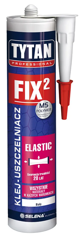 Klej Montażowy FIX2 Elastic 290ml TYTAN - Biały