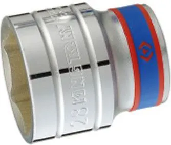 Nasadka Krótka 6-KĄTNA Chromowana 1/2'' 7MM*38MM KING TONY