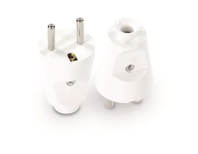 Wtyczka Prosta Rozbieralna 2P+Z, 16A, 250V VOLTEO - Biała