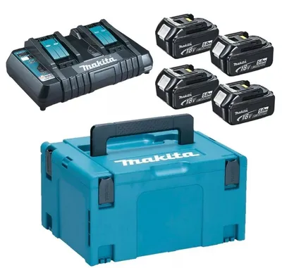 Zestaw Zasilający 18V Makpac (4*BL1850+DC18RD) MAKITA