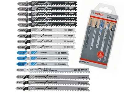 Komplet Brzeszczotów T Multimaterial 15 szt. BOSCH