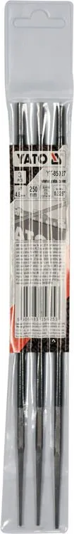 Pilnik Okrągły Do Łańcuchów 4.8mm 3 szt. YATO