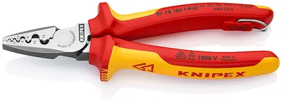 Szczypce Do Zagniatania Tulejek 180mm KNIPEX