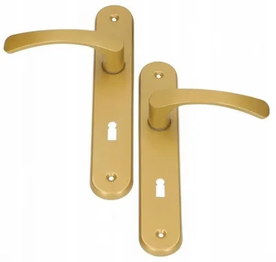 Klamka Malowana 90mm Na Klucz - Złota