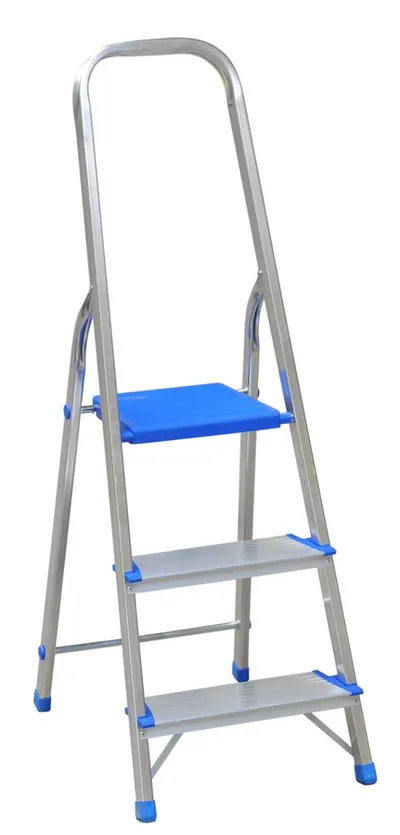Drabina Aluminiowa Wolnostojąca 130cm 2 Stopnie + Podest DRABEX