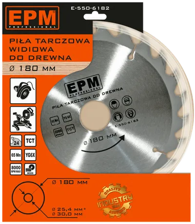 Piła Spiekowa 180mm 24 Zębów EPM