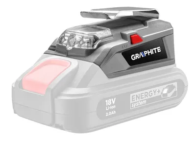 Latarka Akumulatorowa 18V Li-Lion Z Wyjściem USB GRAPHITE
