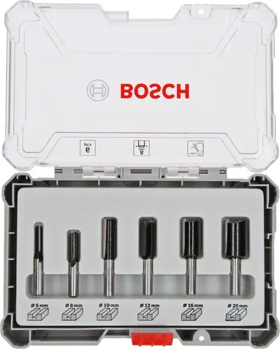 Zestaw Frezów 6 szt. Uchwyt 8mm BOSCH