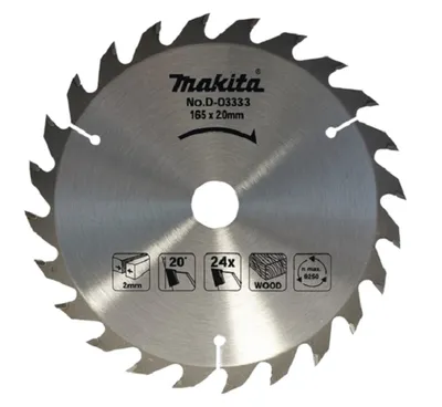 Piła Spiekowa Do Drewna 165*20*24Z MAKITA