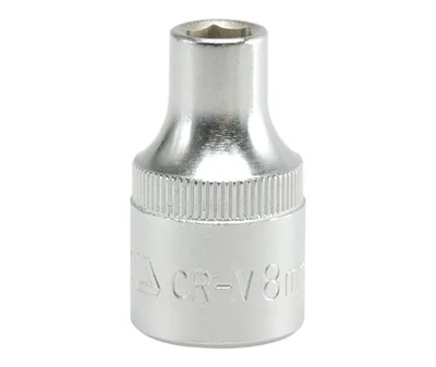Nasadka Krótka 6-KĄTNA Chromowana 1/2'' 8mm YATO