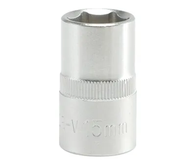Nasadka Krótka 6-KĄTNA Chromowana 1/2'' 15mm YATO
