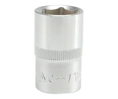 Nasadka Krótka 6-KĄTNA Chromowana 1/2'' 16mm YATO